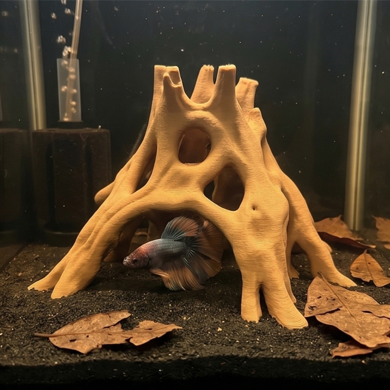 Aquarium Marine Rock - Cueva raíz Natural, escondites peces, árbol