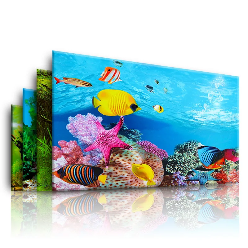 Marine Aquarium All In One - Fondo para acuario, pegatina 3d, póster,
