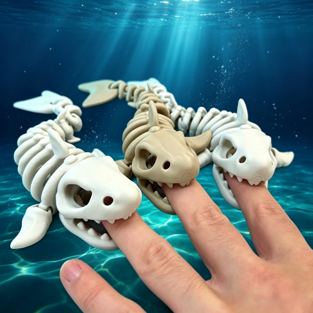 Marine Aquarium All In One - Esqueleto de Tiburón Decorativo para Acuario,