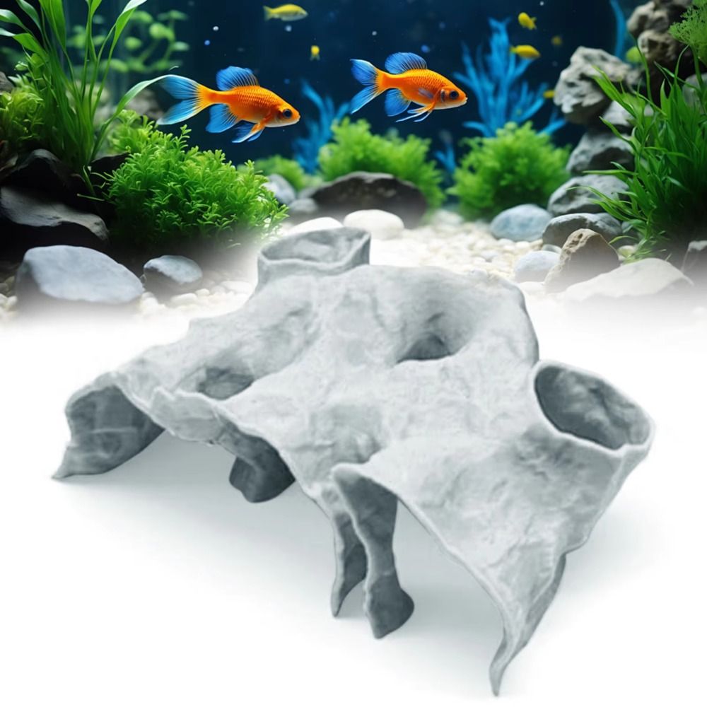 Aquarium Marine Rock - Divertido Adorno para Pecera con Diseño