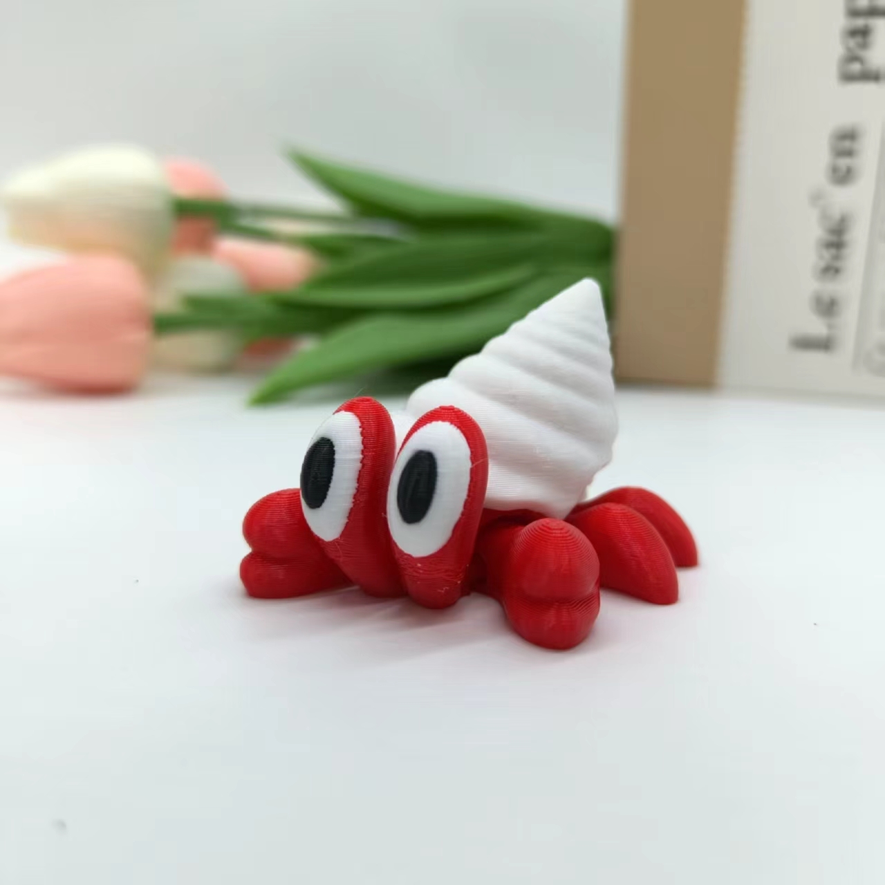 Marine Aquarium Hermit Crab - Estatua de cangrejo erminado impreso en