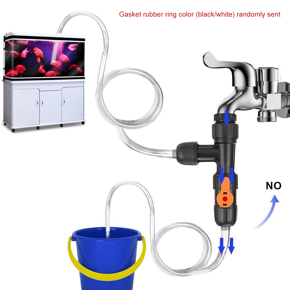 Marine Aquarium Glass Cleaner - Cambiador de agua para acuario, grifo