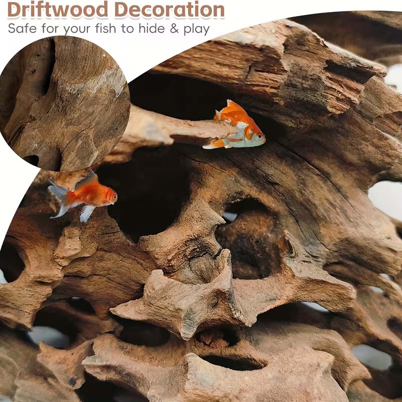 Decoración de acuario de mader - Aquarium Marine Rock reseña y precio