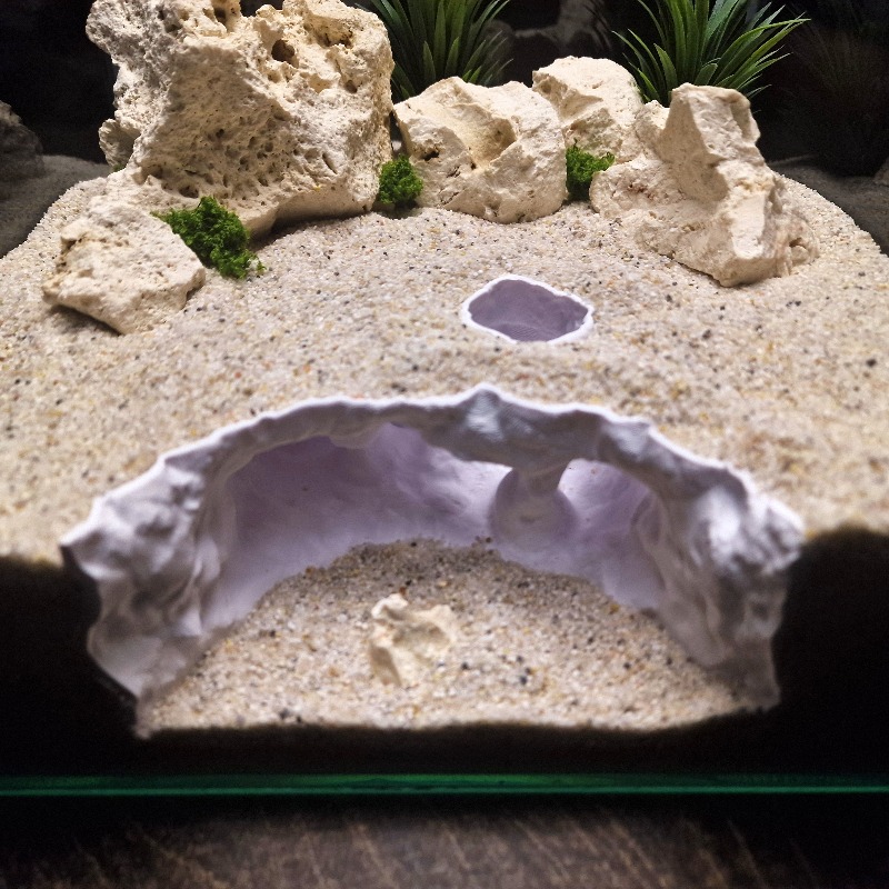 Cueva bifurcada impresa en 3D, - Aquarium Marine Rock reseña y precio