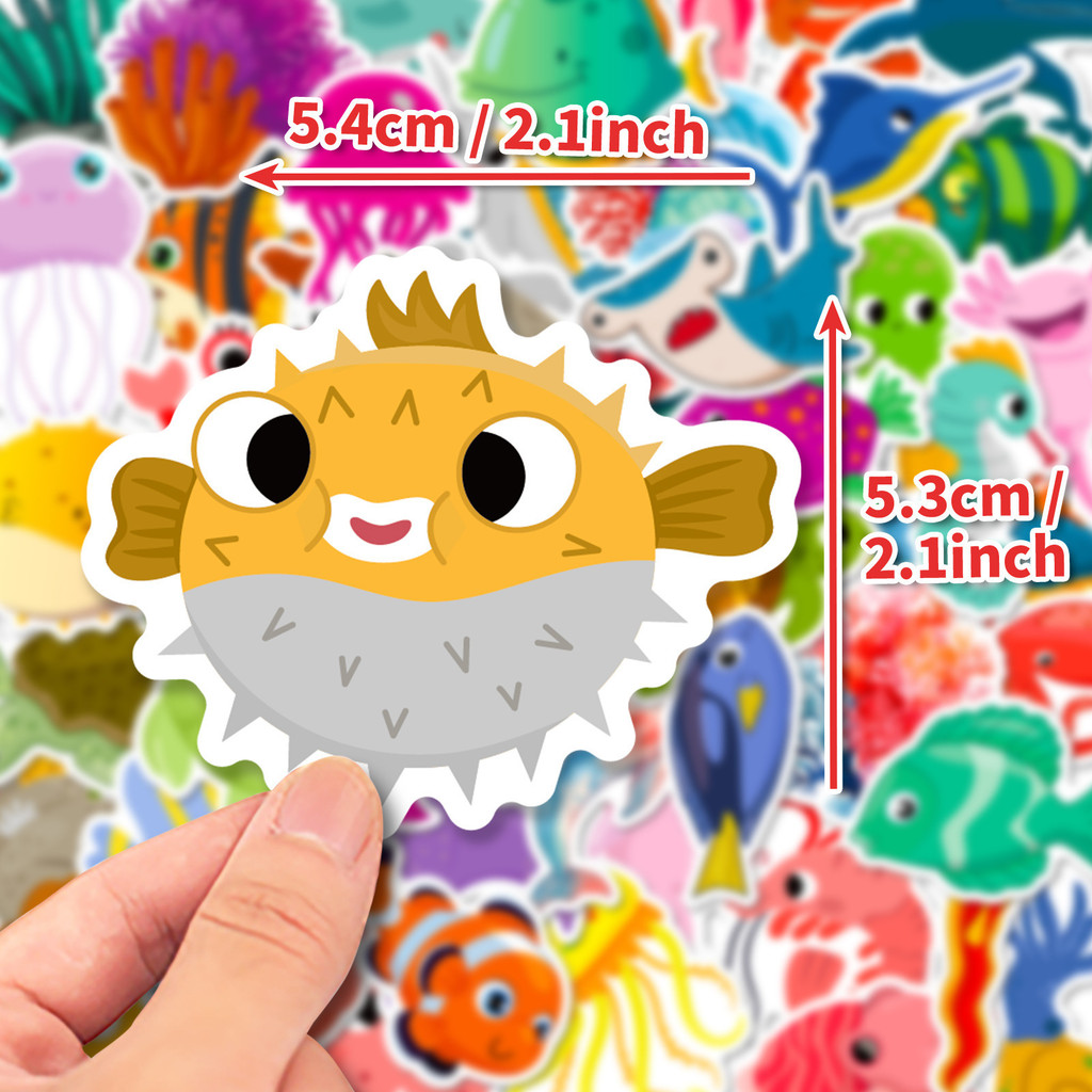 50 pegatinas de vida marina -  - Marine Aquarium & Regional Centre Reviews reseña y precio