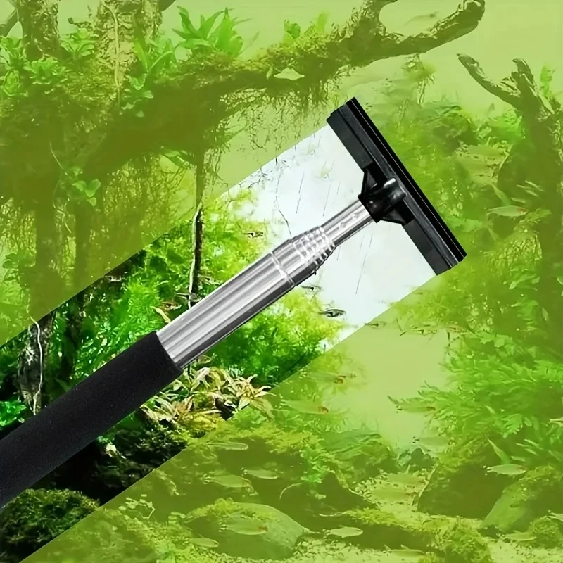Cepillo raspador telescópico p - Marine Aquarium Glass Cleaner reseña y precio
