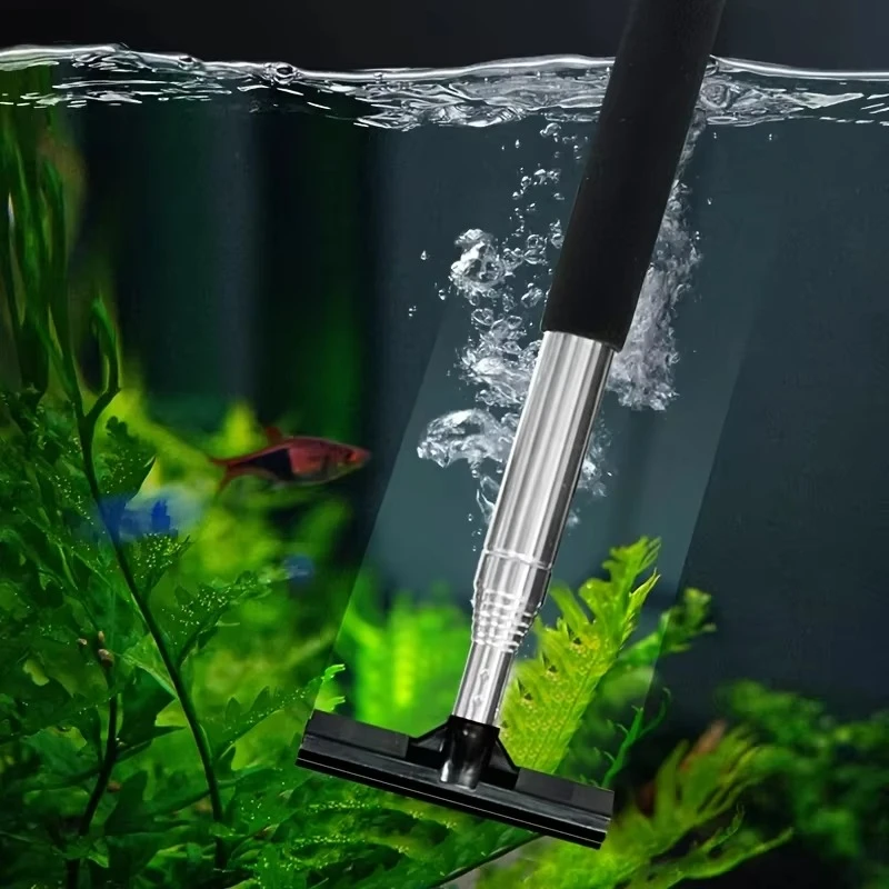 Cepillo raspador telescópico p - Marine Aquarium Glass Cleaner reseña y precio