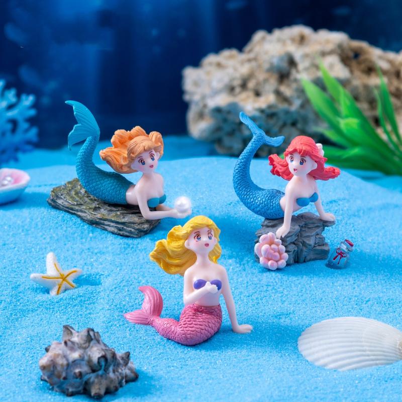 4 Piezas de Adornos de Sirena  - Marine Aquarium All In One reseña y precio
