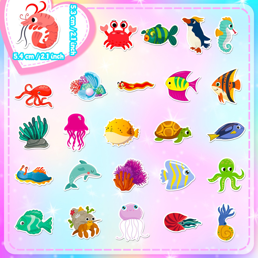 50 pegatinas de vida marina, p - Marine Aquarium & Regional Centre Reviews reseña y precio